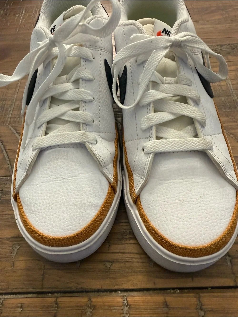 Nike Court Legacy Next Nature White Black Wheat Sneakers Women’s Size 8 - Picture 3 of 7